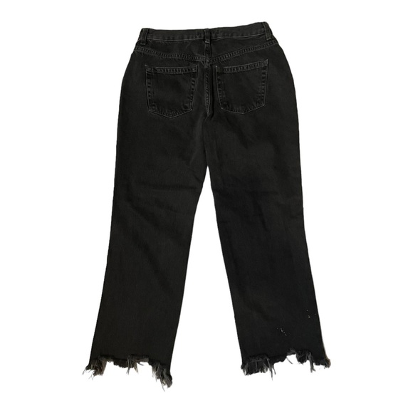 We The Free Maggie Mid Rise Distressed Black Jeans Size 27 - Picture 11 of 11
